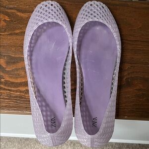 Zara Women's Lavender Mesh Flats